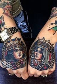varietà di carte da gioco tatuaggio varietà di tatuaggi dipinti schizzo tatuaggio tatuaggio modello