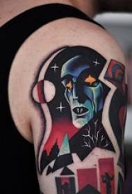 loko psychedelic pop culture tattoo pattern