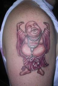 pečių rudas religinis juokas Budos tatuiruotės modelis