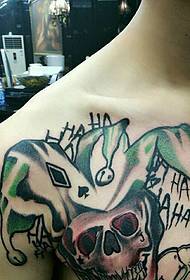 personalized watercolor tattoo tattoo pattern on the chest