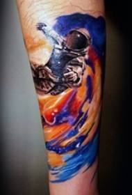 una varietà di abilità pittoriche colorate disegno creativo del tatuaggio stellato