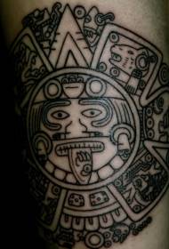 osebni plemenski dekorativni totem črni vzorec tatoo