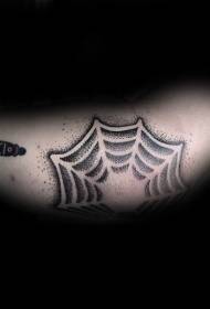 crno-bijeli ubod Uzorak tetovaža osobnosti Spider Web