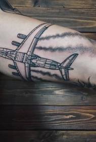 Голяма рисунка на татуировка на полет с голям скица