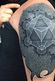 tatuaggio di taro a luce bianca su sfondo nero prepotente 155978 - una varietà di squisito tatuaggio a forma di puntura nera di Katehua Li