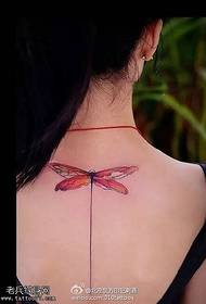 modèle de tatouage de libellule magnifiquement peint