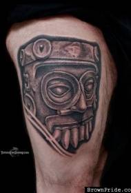 Mtindo wa jiwe la tai nyeusi mfano wa tattoo ya kale