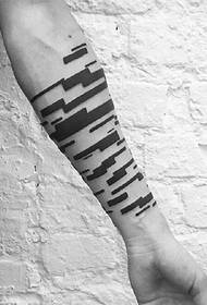 una serie di disegni di tatuaggi di personalità divertenti e di bell'aspetto