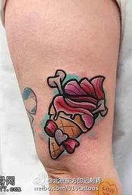 modello di tatuaggio arco gelato dipinto