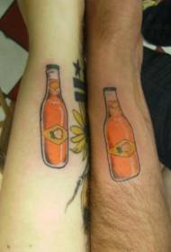 Jozi ya Mifumo ya Uwekaji Tattoo ya Uso wa rangi ya Orange