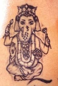 sedí ako boh čierny sivý tetovací vzor 155777 - rodina odznak charakter čierna sivá tetovanie vzor