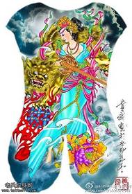 ແບບຈີນແຕ້ມຮູບແບບ tattoo geisha ຊ້າງ