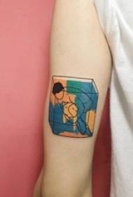 una varietà di design unico e squisito creativo pieno di motivi astratti divertenti tatuaggi