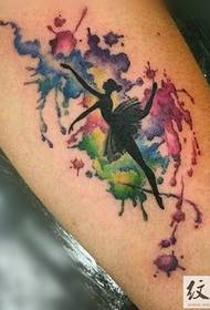Cinggba egwu Elf mara mma Watercolor Tattoo 156117 - ụdị ihe eji egbu egbu igbu egbugbu nku na –agba ozu