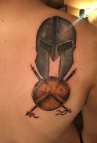 i ragazzi hanno dipinto bellissime immagini di tatuaggi armatura e scudo sul retro 156332-ragazze sul braccio dipinto schizzo creativo tatuaggio tatuaggio acchiappasogni