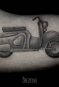 бум точка црна гроздобер мотоцикл шема на тетоважа