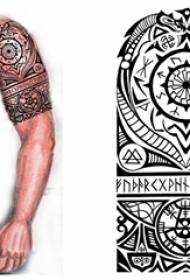 Tatoo tribi totèm maniskri varyete Tattoo Liy senp nwa Tatoo maniskri tribi Totem