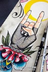 ลายนิ้วมือกล้วยไม้เขียนด้วยลายมืออย่างสวยงาม