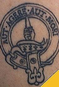 značka engleskog abecede tetovaža uzorak