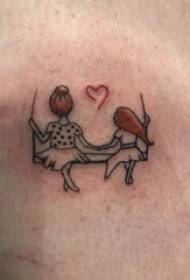 famkes werom skildere akwarel skets fairy tale tattoo picture