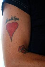 lámh grá giúmar ainm litir tattoo patrún