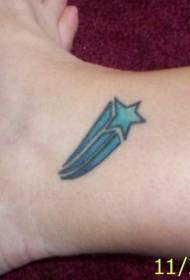 caviglia stelle blu battenti modello di tatuaggio