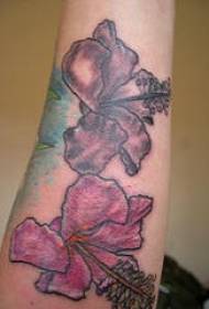 corak lengen warna corak tato wesi ungu gelap