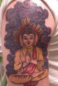 Tatoeëpatroon fan Buddha yn pears mist