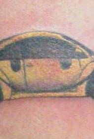 Volkswagen Yellow Beetle Car Tattoo Pattern