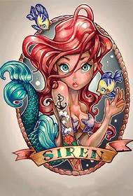 Ang materyal ng Disney princess tattoo