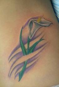legkleur tatoeaazjepatroon calla lily