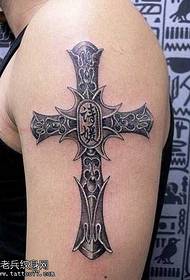 шема на тетоважа на крстот