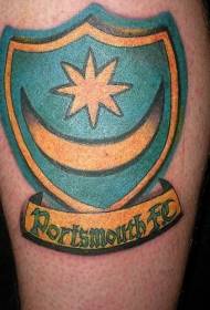 Portsmouth uzorak tetovaža značke u boji