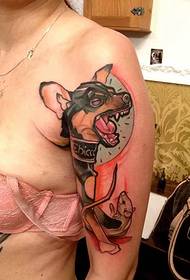 két stílus érdekes akvarell totem tetoválás tetoválás