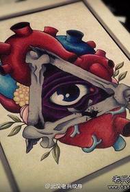 súbor rukopisov tetovania Božieho oka
