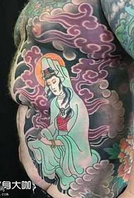 Pola Tattoo Pinggang Guanyin