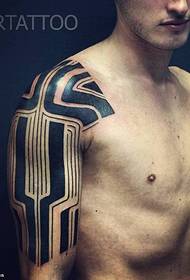 shoulder Japanese totem tattoo pattern