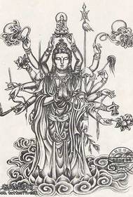 Manuscript Avalokitesvara Tattoo Pattern