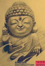 Buddha tattoo n'ụzọ mara mma