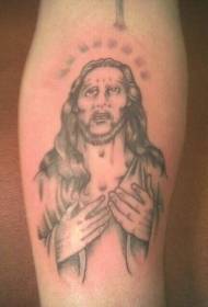 brazo gris bondade da imaxe de tatuaxe de Xesús