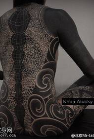 modèle de tatouage de vêtements gris noir d'art