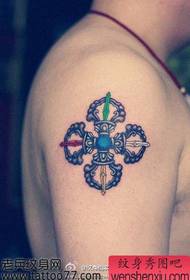 un diamant religieux de bras, un motif de tatouage