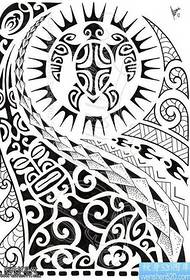 Rukopis Classic Maya Totem Tattoo Pattern