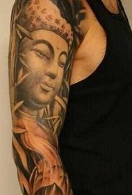 kepribadian lengan pola tato Buddha