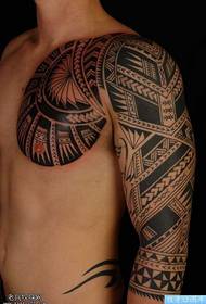 Tribal Maya Totem Tattoo Pattern
