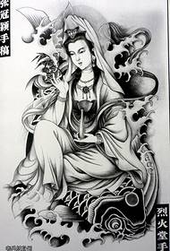 un patrón de tatuaje Guanyin