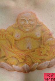 un mudellu di tatuaggi di Maitreya in culore
