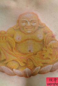 un modello di tatuaggio Maitreya a colori