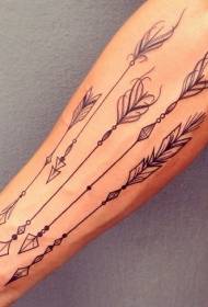 Arm красиві індійські стрілки татуювання візерунок