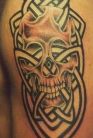 Arm Stammes-Blume Tattoo-Muster